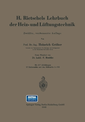 H. Rietschels Lehrbuch der Heiz- und L�ftungstechnik book