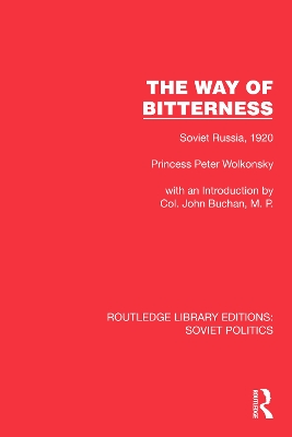 The Way of Bitterness: Soviet Russia, 1920 book