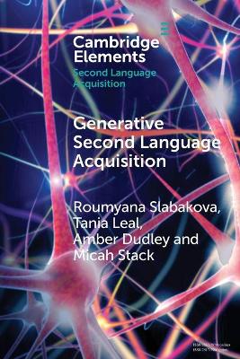 Generative Second Language Acquisition book