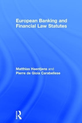 European Banking and Financial Law Statutes book