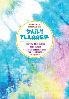 12-Month Undated Daily Planner book