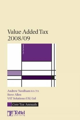 Value Added Tax: Tax Annual: 2008-2009 book