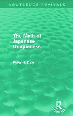 Myth of Japanese Uniqueness book