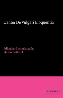 Dante: De vulgari eloquentia by Dante