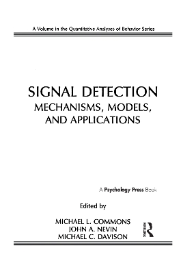 Signal Detection by Michael L. Commons