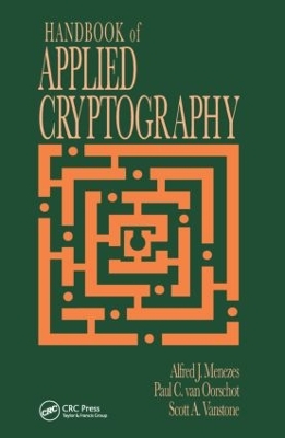 Handbook of Applied Cryptography book