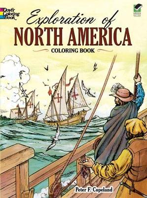 Exploration of North America Coloring Book book