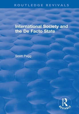 International Society and the De Facto State book