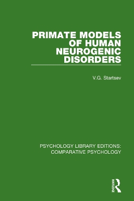 Primate Models of Human Neurogenic Disorders book