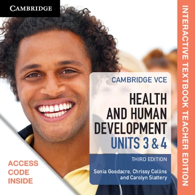 Cambridge VCE Health and Human Development Units 3 and 4 Digital Teacher Edition (Card) book