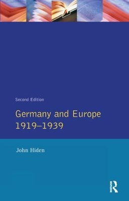 Germany and Europe 1919-1939 book