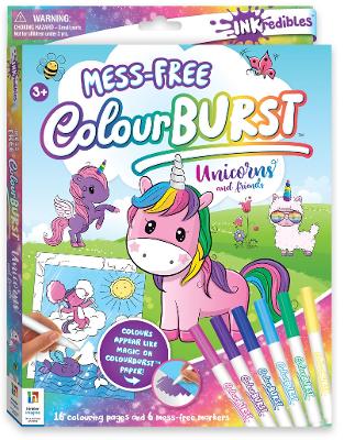 Inkredibles Colour Burst Colouring: Unicorns and Friends book