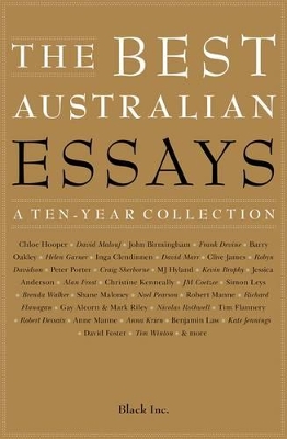 Best Australian Essays: A Ten-Year Collection book