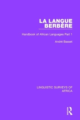 La Langue Berbere by André Basset