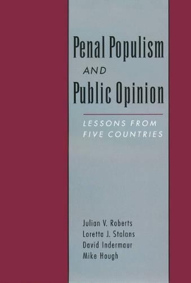 Penal Populism and Public Opinion book