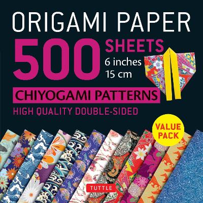 Origami Paper 500 sheets Chiyogami Designs 6 inch 15cm: High-Quality Origami Sheets Printed with 12 Different Designs: Instructions for 8 Projects Included book
