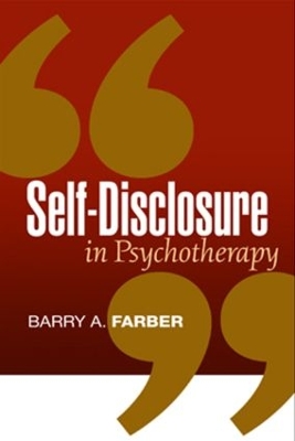 Self-Disclosure in Psychotherapy book