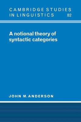 Notional Theory of Syntactic Categories book