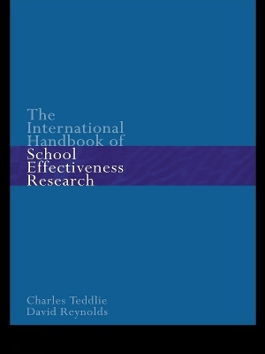 The The International Handbook of School Effectiveness Research by David Reynolds