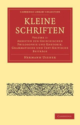 Kleine Schriften book