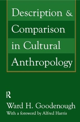 Description and Comparison in Cultural Anthropology book