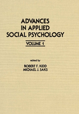 Advances in Applied Social Psychology: Volume 1 book