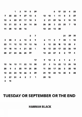 Tuesday or September or The End book