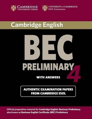Cambridge BEC 4 Preliminary Student's Book with answers book