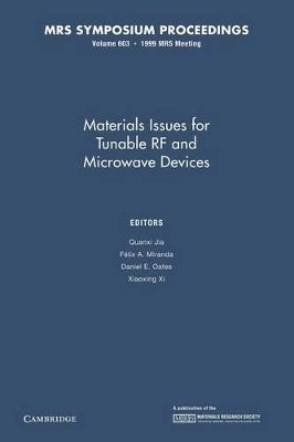 Materials Issues for Tunable RF and Microwave Devices: Volume 603 book