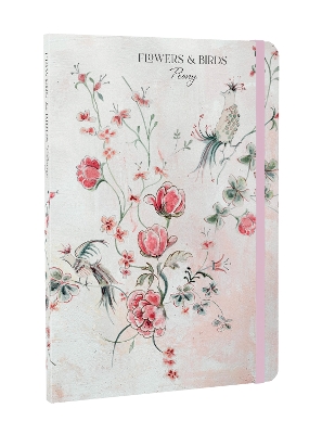 Flowers & Birds Peony A5 Notebook book