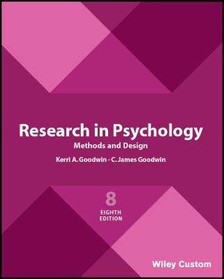 Research in Psychology Methods and Design 8e book