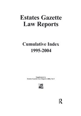EGLR 2004 Cumulative Index by Barry Denyer-Green
