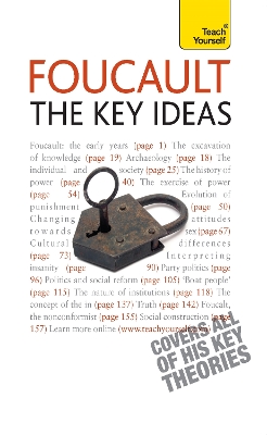 Foucault - The Key Ideas book