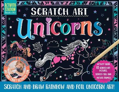 Scratch Art Unicorns book