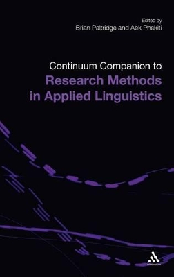 Continuum Companion to Research Methods in Applied Linguistics by Brian Paltridge