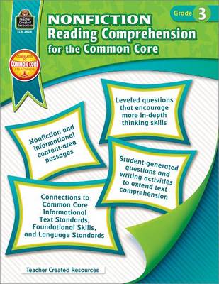 Nonfiction Reading Comprehension for the Common Core Grd 3 book