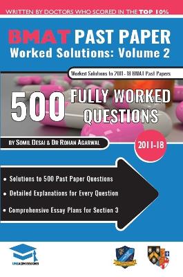 BMAT Past Paper Worked Solutions Volume 2: 2011-2017, Detailed Step-By-Step Explanations for 450 Questions, Comprehensive Section 3 Essay Plans, BioMedical Admissions Test, UniAdmissions by Rohan Agarwal