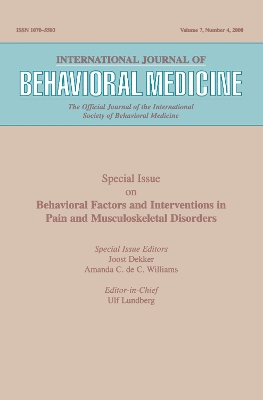 Behavioral Factors and Interventions in Pain and Musculoskeletal Disorders book