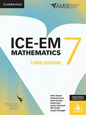 ICE-EM Mathematics Year 7 book