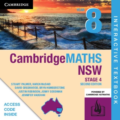 CambridgeMATHS NSW Stage 4 Year 8 Digital Card by Stuart Palmer