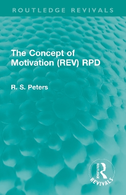 The Concept of Motivation (REV) RPD book