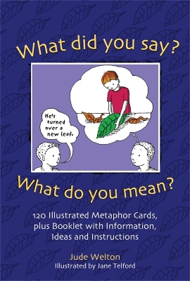 What Did You Say? What Do You Mean?: 120 Illustrated Metaphor Cards, plus Booklet with Information, Ideas and Instructions by Jude Welton
