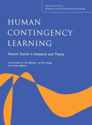 Human Contingency Learning, Recent Trends in Research and Theory book