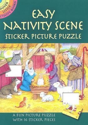 Easy Nativity Scene Sticker Picture Puzzle book