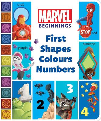 First Shapes Colours Numbers (Marvel Beginnings) book