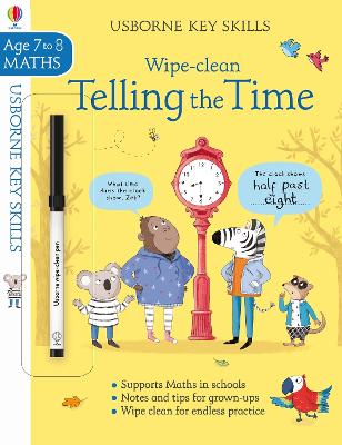 Wipe-clean Telling the Time 7-8 book