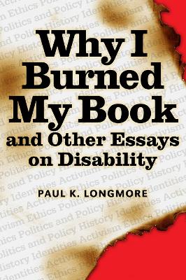 Why I Burned My Book book