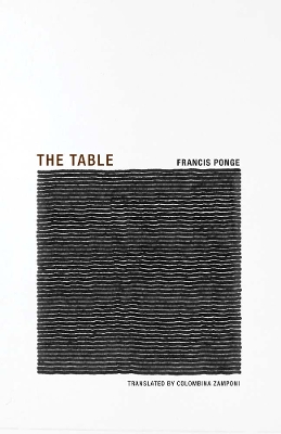 Francis Ponge - the Table book