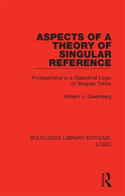Aspects of a Theory of Singular Reference: Prolegomena to a Dialectical Logic of Singular Terms by William J. Greenberg