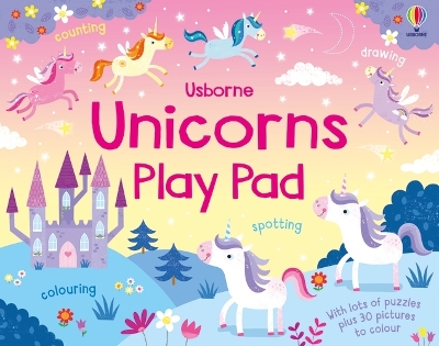 Unicorns Play Pad book